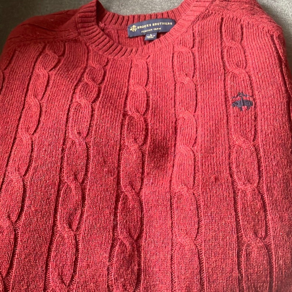Brooks Brothers Cable Sweater Large